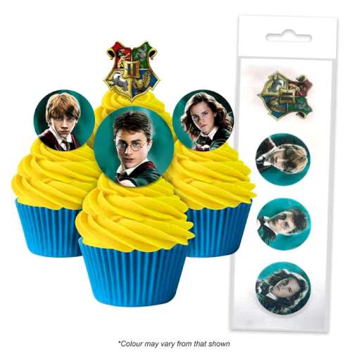 Edible Wafer Paper Cupcake Decorations - Harry Potter